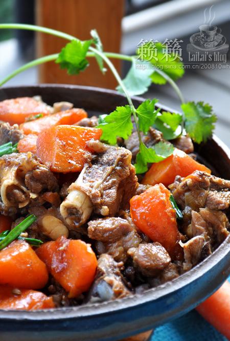 胡萝卜烧羊腿的做法