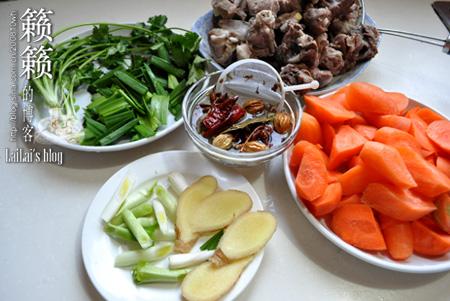 胡萝卜烧羊腿的做法