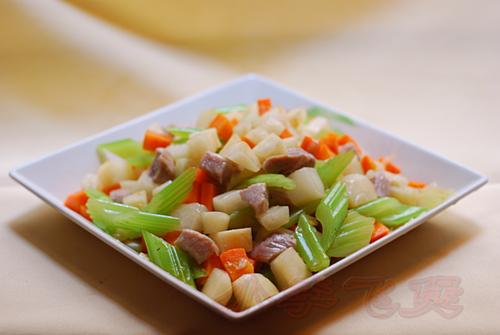 沙葛炒肉丁的做法