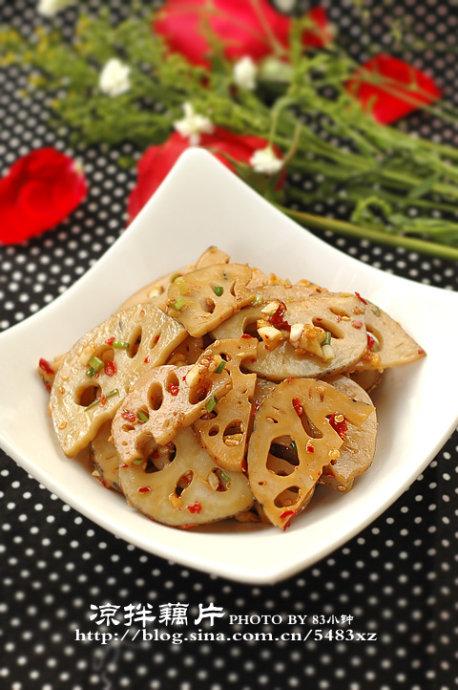 凉拌藕片的做法