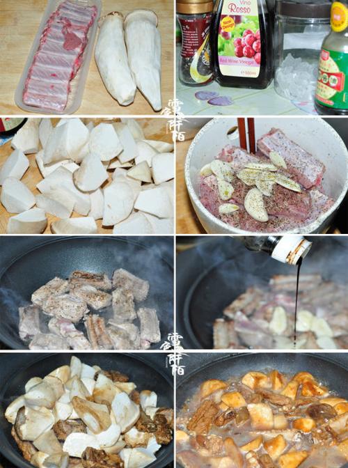 黑胡椒猪排杏鲍菇的做法