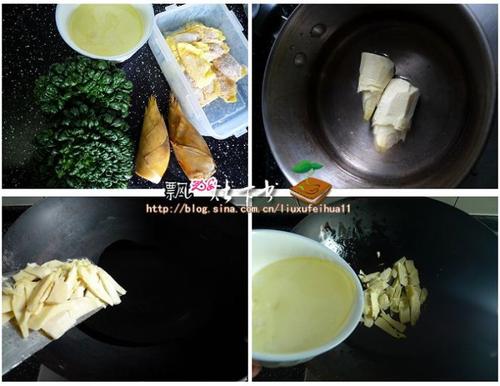 乌塌菜冬笋烩蛋饺的做法