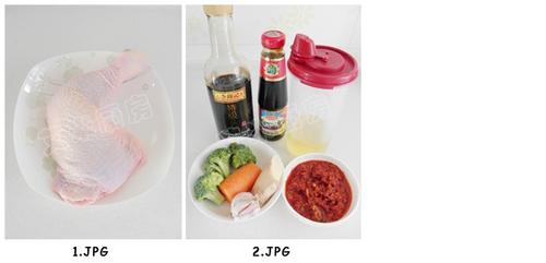 泡菜鸡腿饭的做法