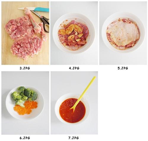 泡菜鸡腿饭的做法