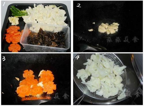 小炒菜花的做法