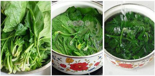 黄豆拌菠菜的做法