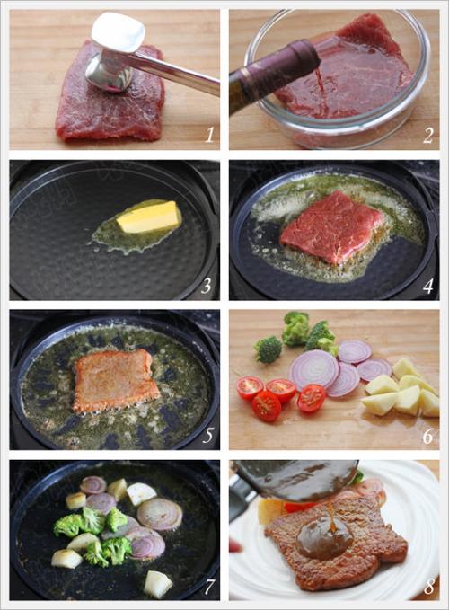 五星级法式黑椒牛排的做法