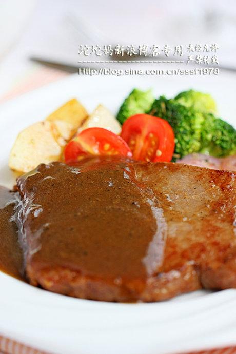 五星级法式黑椒牛排的做法