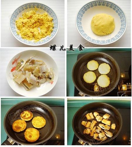 咸白梭鱼配玉米饼的做法