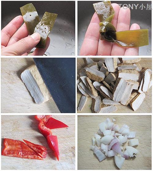 素炒海带结的做法