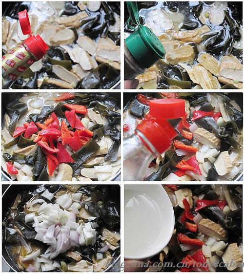 素炒海带结的做法