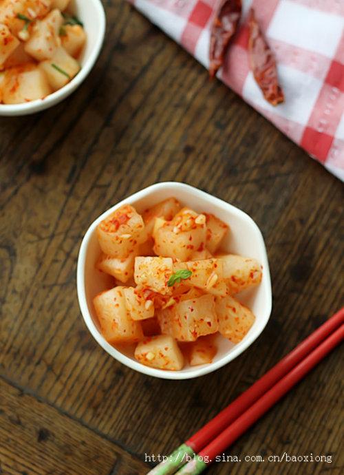 韩式泡菜萝卜的做法