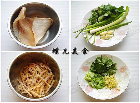 凉拌猪皮的做法