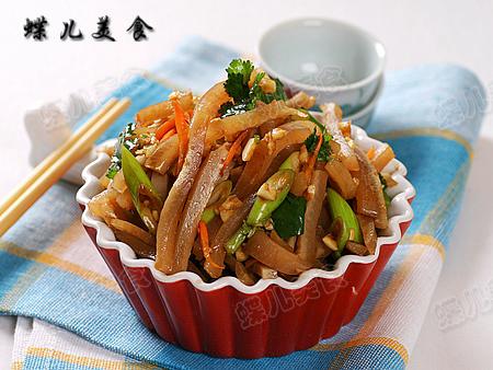 凉拌猪皮的做法