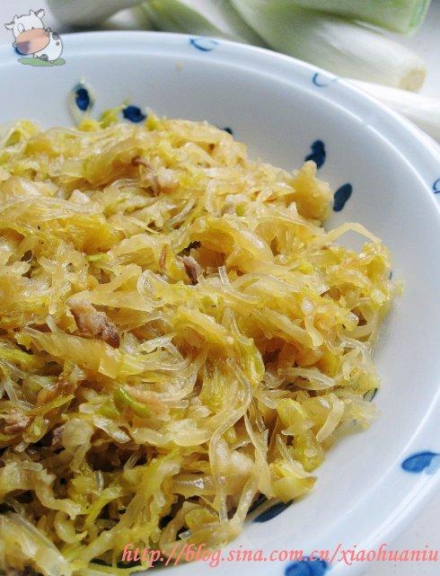 酸菜炒粉丝的做法
