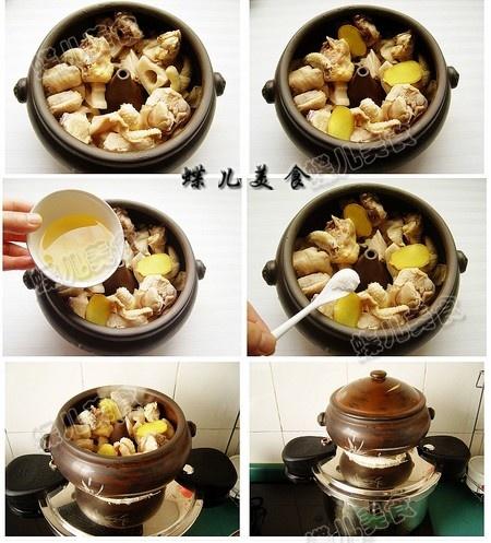 莲藕啤酒汽锅鸡的做法