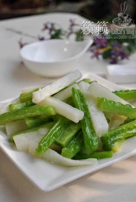 山药炒苦瓜的做法