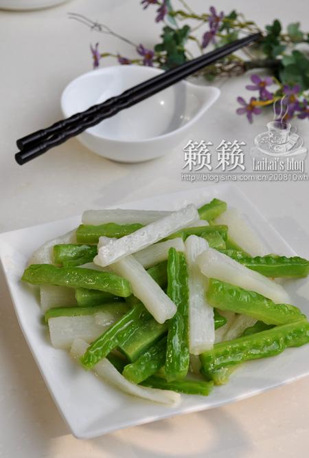 山药炒苦瓜的做法