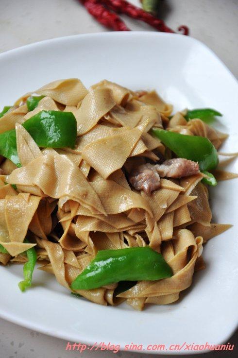 尖椒干豆腐的做法