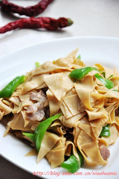 尖椒干豆腐的做法