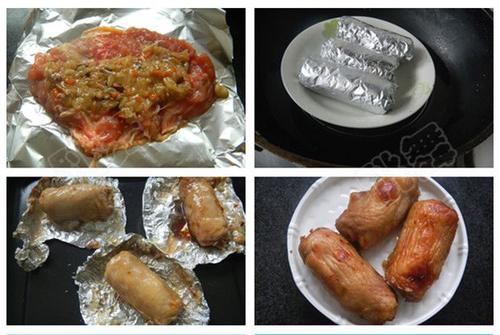 香菇糯米鸡肉卷的做法