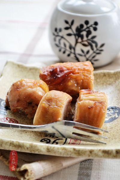 香菇糯米鸡肉卷的做法