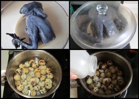 乌鸡鹌鹑蛋汤的做法