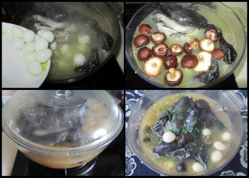 乌鸡鹌鹑蛋汤的做法