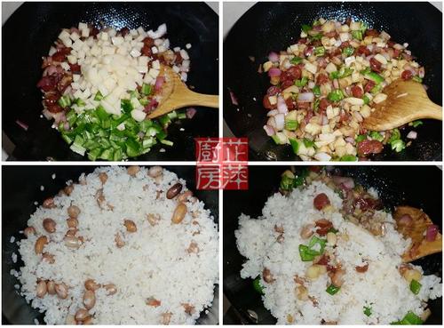 土豆腊肠焖饭的做法