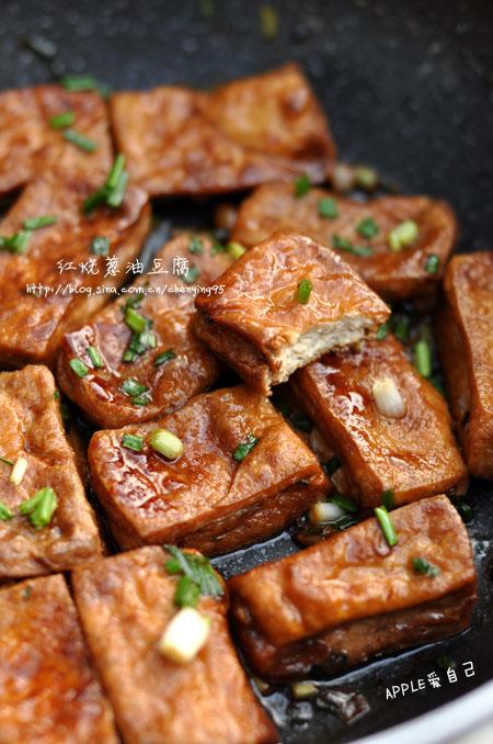 红烧葱油豆腐的做法