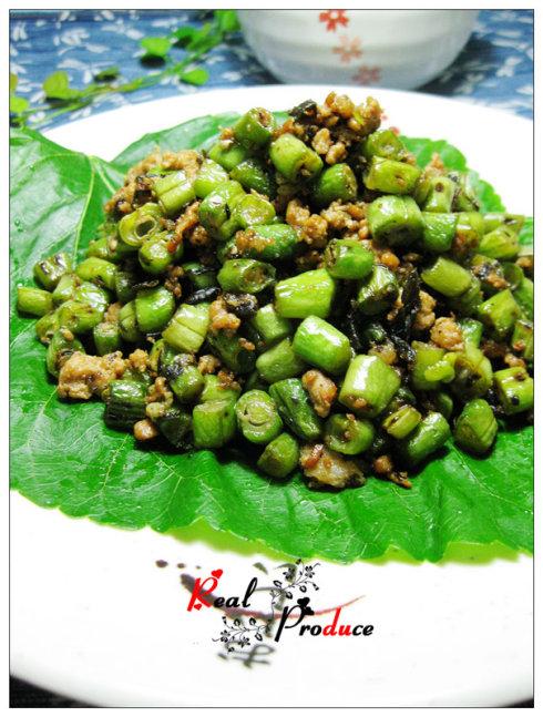 榄菜肉末四季的做法