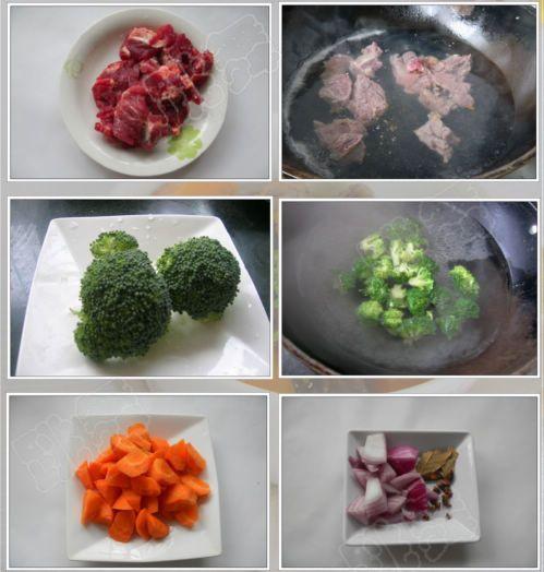 胡萝卜焖牛肉的做法