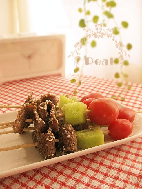 香煎牛排串的做法