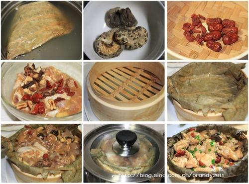 冬菇枣杞荷香鸡的做法