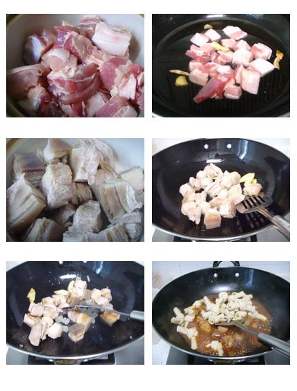 百叶结烧肉的做法