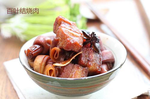 百叶结烧肉的做法