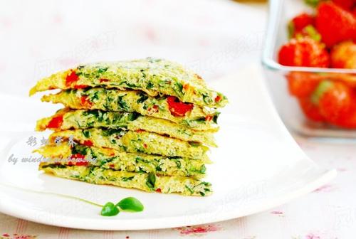 香椿苗拌腰果和香椿苗蛋饼的做法