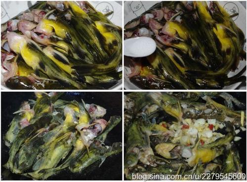 水煮黄鸭叫的做法