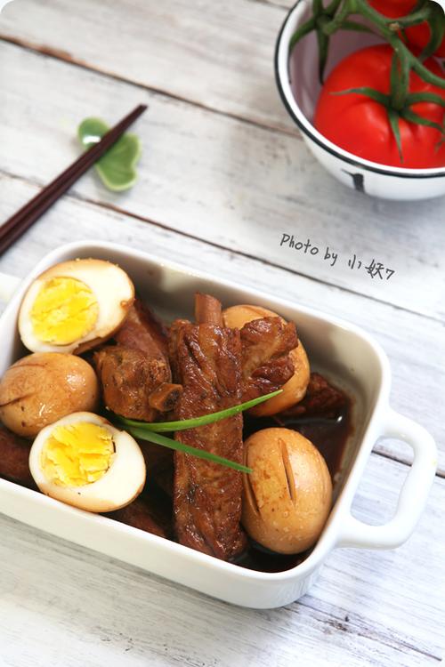 鸡蛋烧排骨的做法