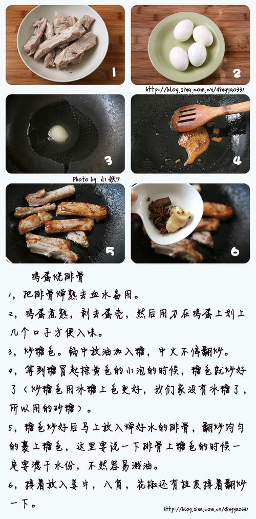 鸡蛋烧排骨的做法