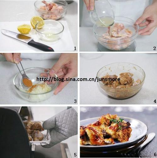 柠檬百里香烤翅根的做法
