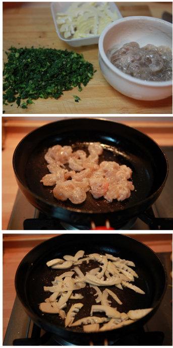 春笋荠菜炒虾仁的做法