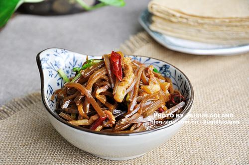 肉丝炒咸菜的做法