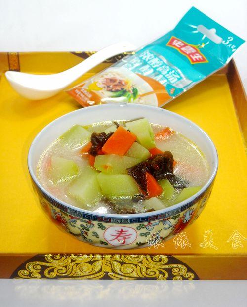 浓稠高汤浸时蔬的做法