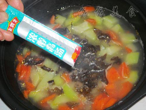 浓稠高汤浸时蔬的做法