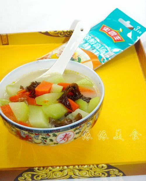 浓稠高汤浸时蔬的做法