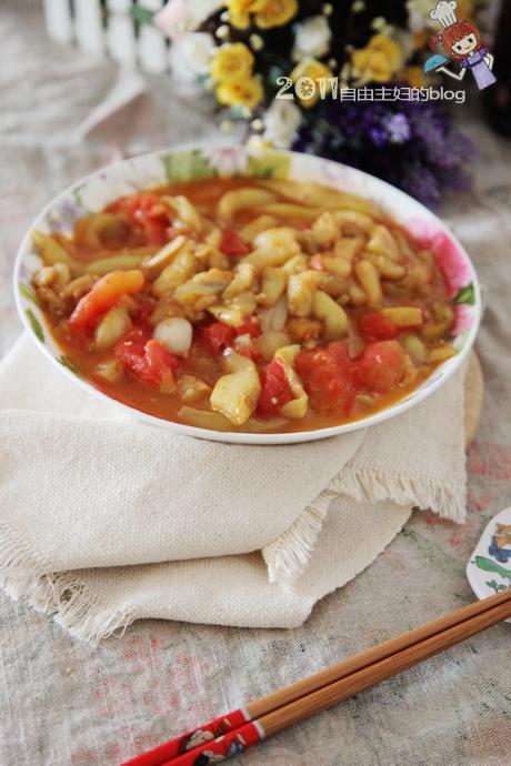 番茄烩茄条的做法