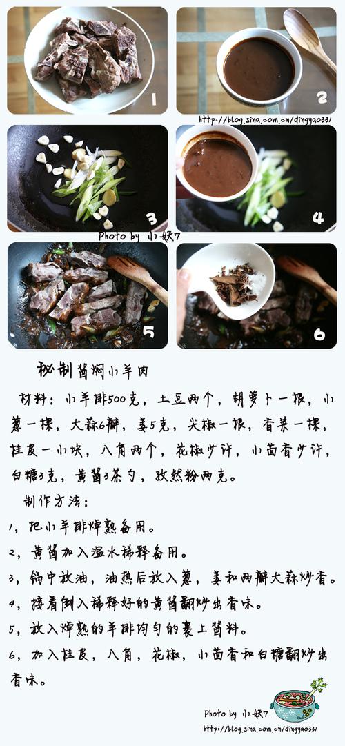 秘制酱焖小羊肉的做法