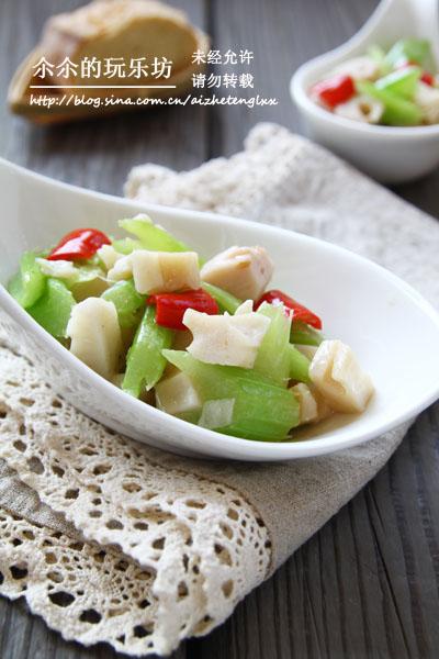 西芹炒莲藕的做法