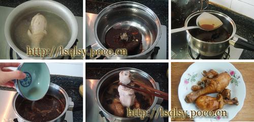 卤鸡腿饭的做法